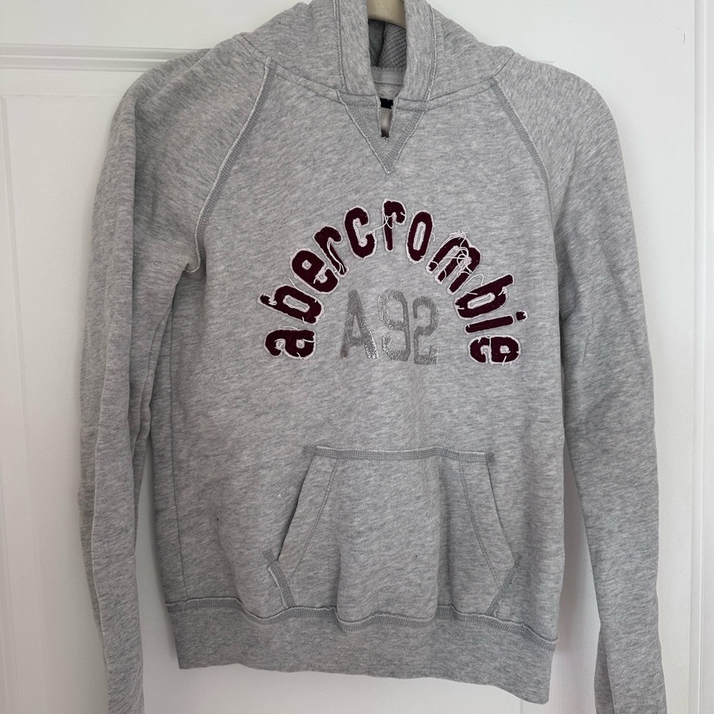 Abercrombie & Fitch early 2000’s Gray women’s hoodie sweatshirt